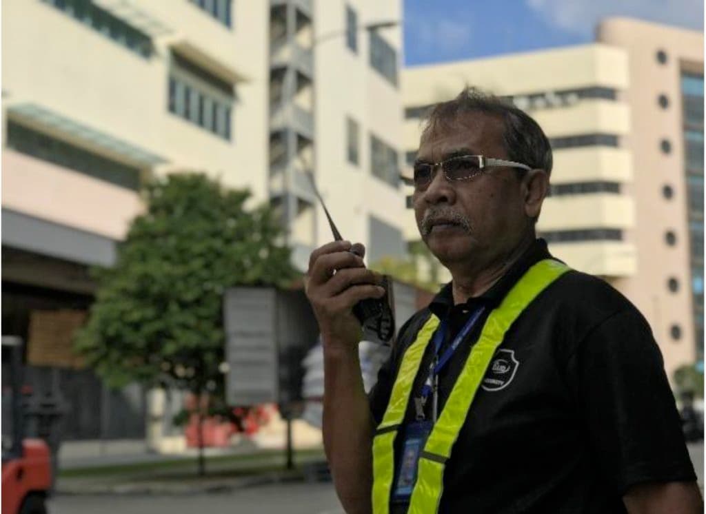 ELID security officer on duty