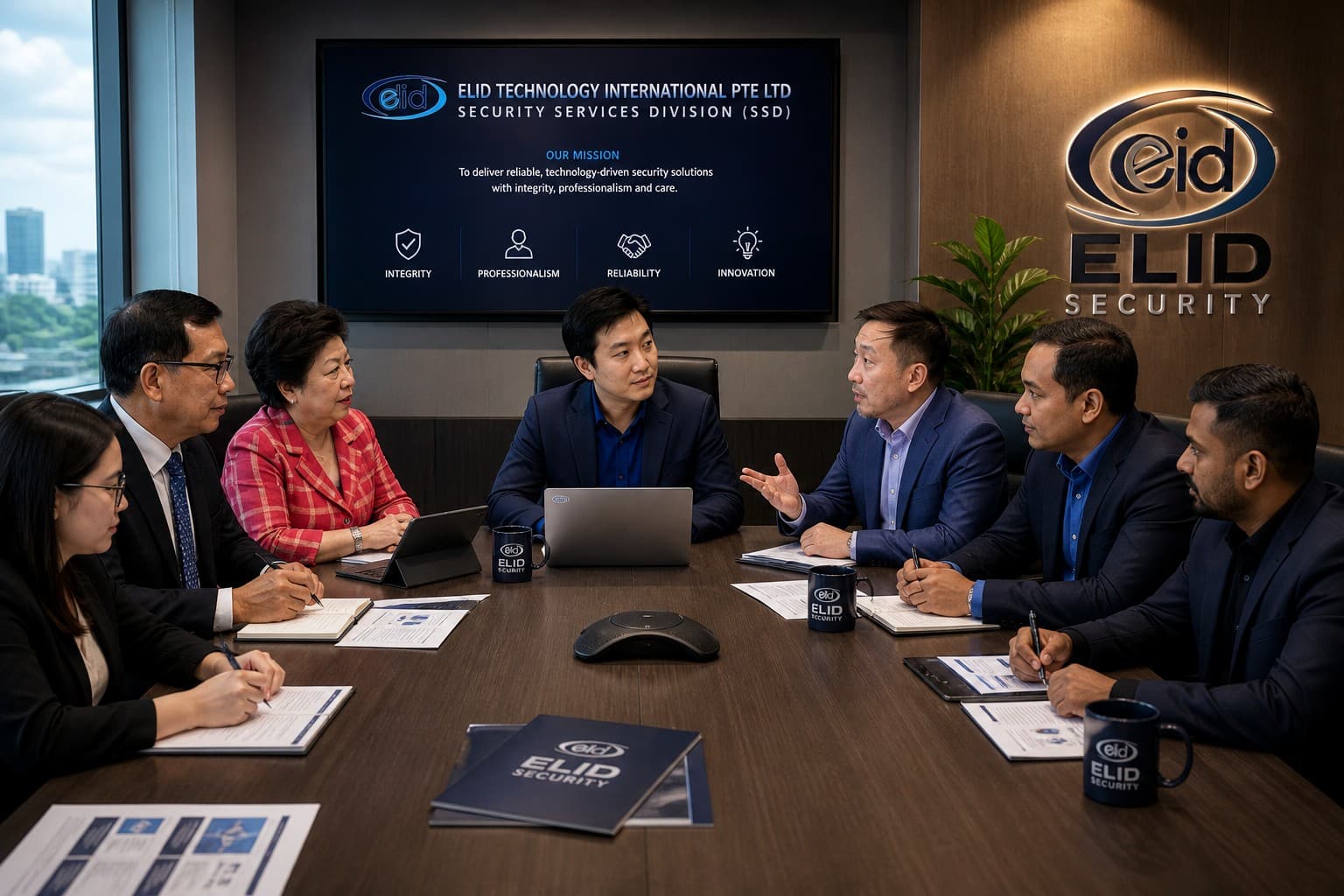 ELID management team in an operational meeting